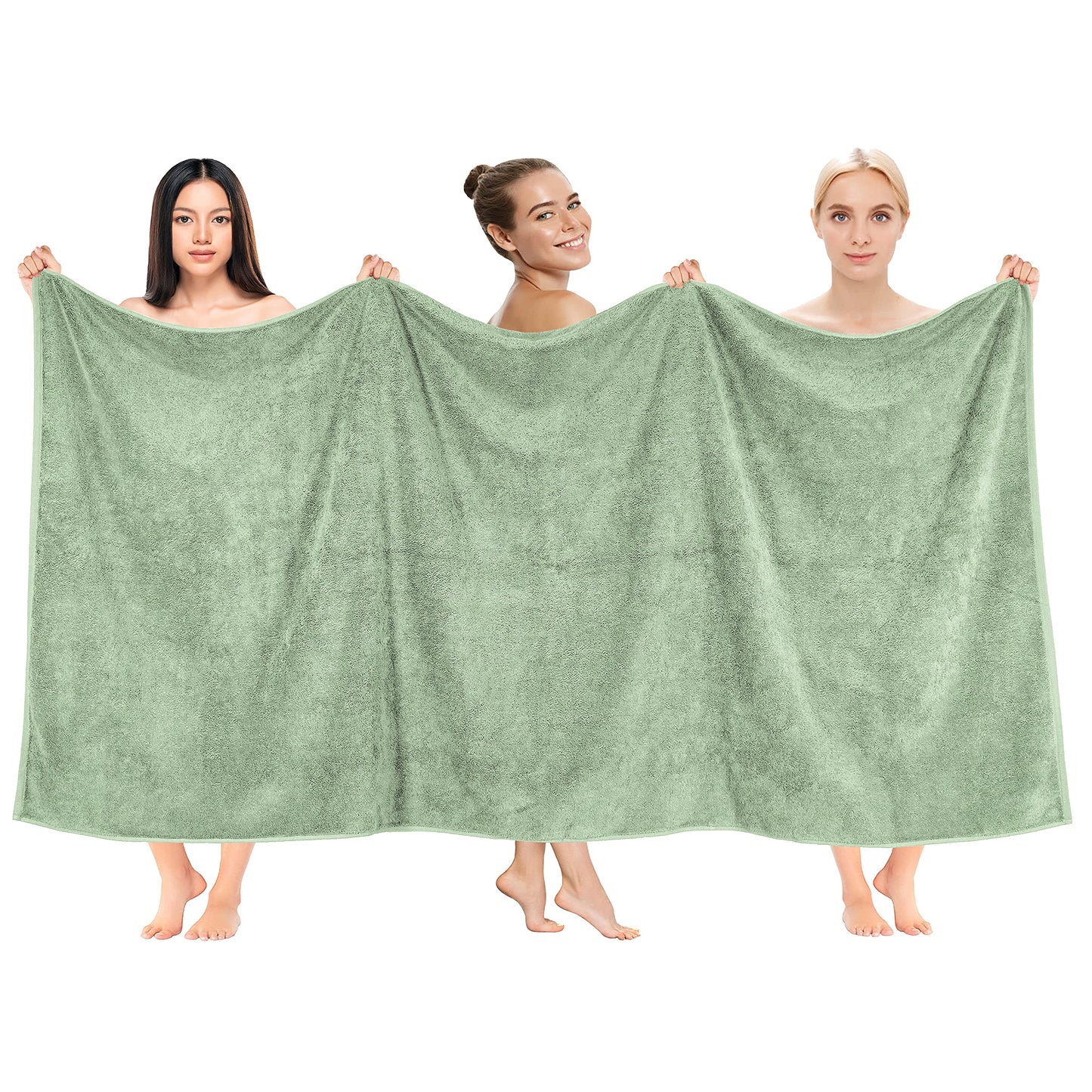 Cotton Paradise 6 Piece Towel Set, 100% Cotton Soft Absorbent Turkish Towels for Bathroom, 2 Bath Towels 2 Hand Towels 2 Washcloths, Lilac Towel Set
