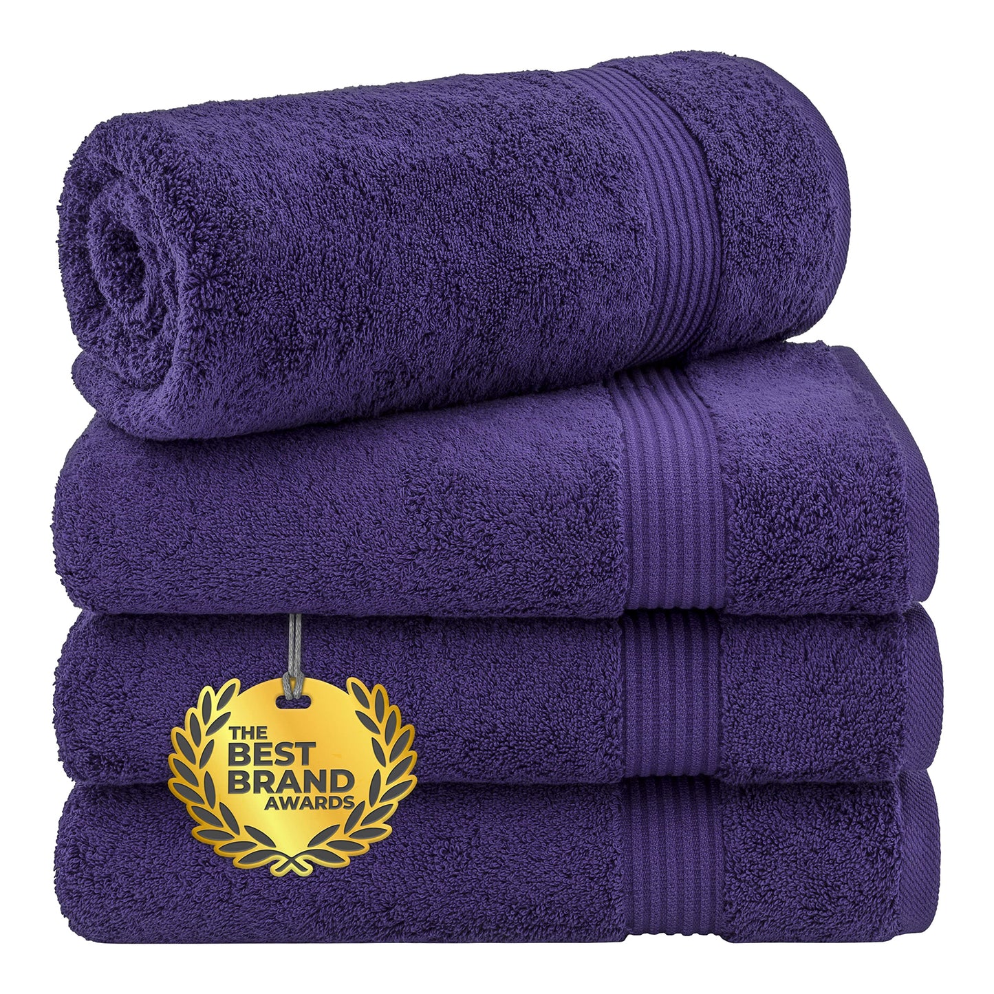 Cotton Paradise 6 Piece Towel Set, 100% Cotton Soft Absorbent Turkish Towels for Bathroom, 2 Bath Towels 2 Hand Towels 2 Washcloths, Red Towel Set
