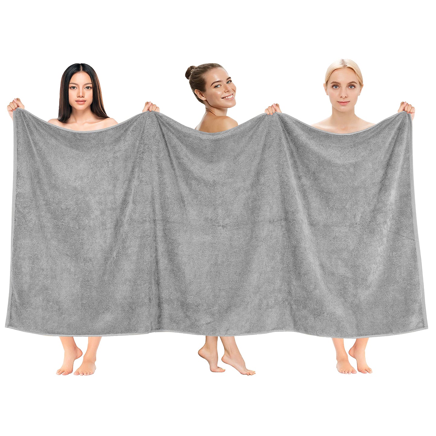 Cotton Paradise 6 Piece Towel Set, 100% Cotton Soft Absorbent Turkish Towels for Bathroom, 2 Bath Towels 2 Hand Towels 2 Washcloths, Lilac Towel Set