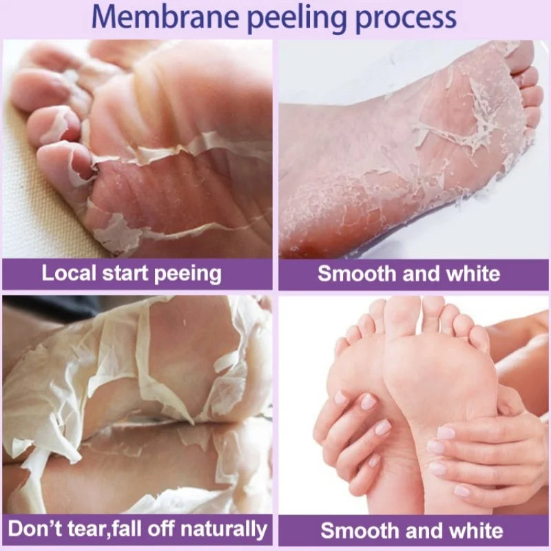 6/3pairs Lavender Foot Mask Exfoliating Vitamin Feet Moisturizing Socks for Removing Dead Skin Calluses Repairing Heel Crack