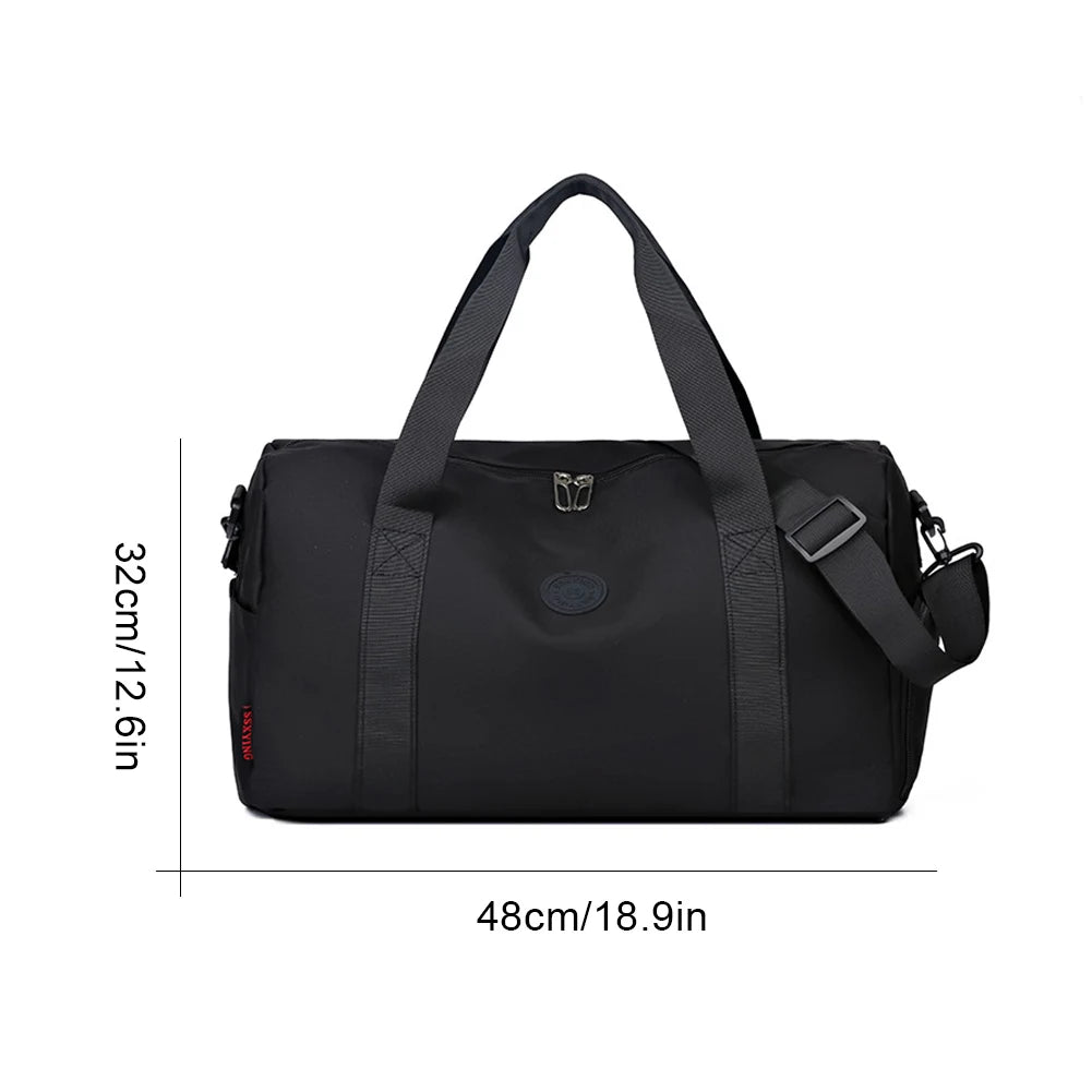 Travel Duffle Bag Business Travel Bag Adjustable Strap Overnight Crossbody Bag Dry and Wet Separation Gym Tote Bag for Men Women