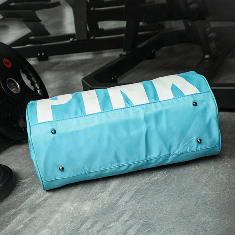 Handheld Fitness Bag Adjustable Shoulder Strap Dry Wet Separation Bags with Shoe Compartment Wear-resistant for Outdoor Football