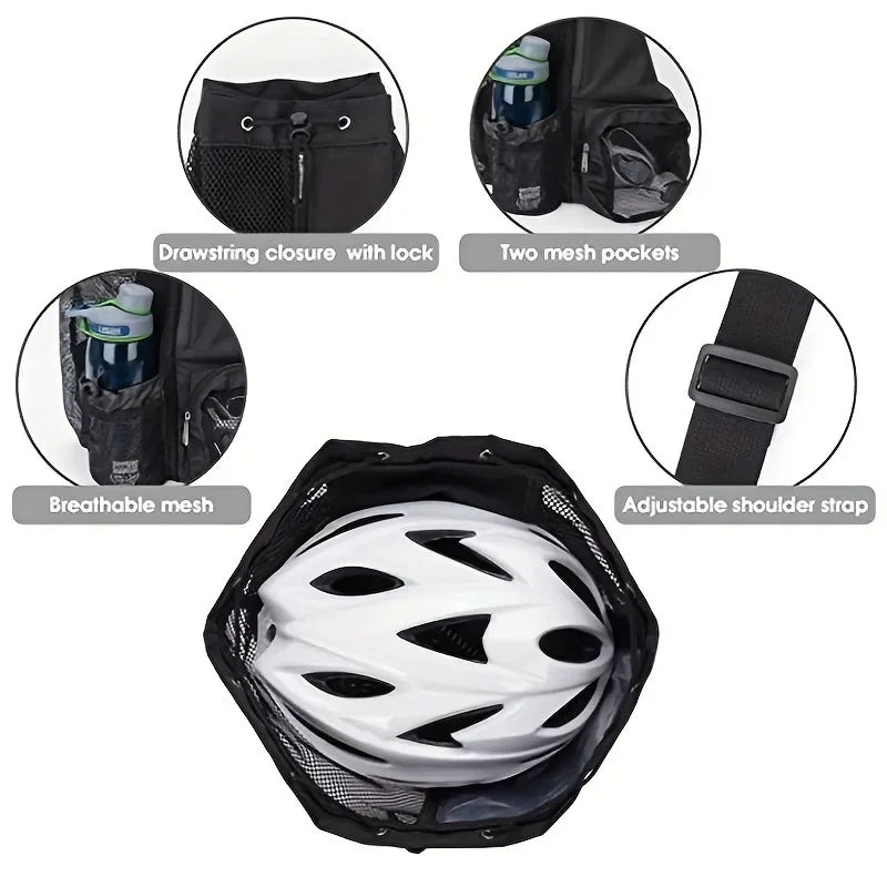 Swim Bag Mesh Drawstring Backpack with Wet Pocket Multipurpose Beach Backpack for Swimming, Gym, and Workout Gear