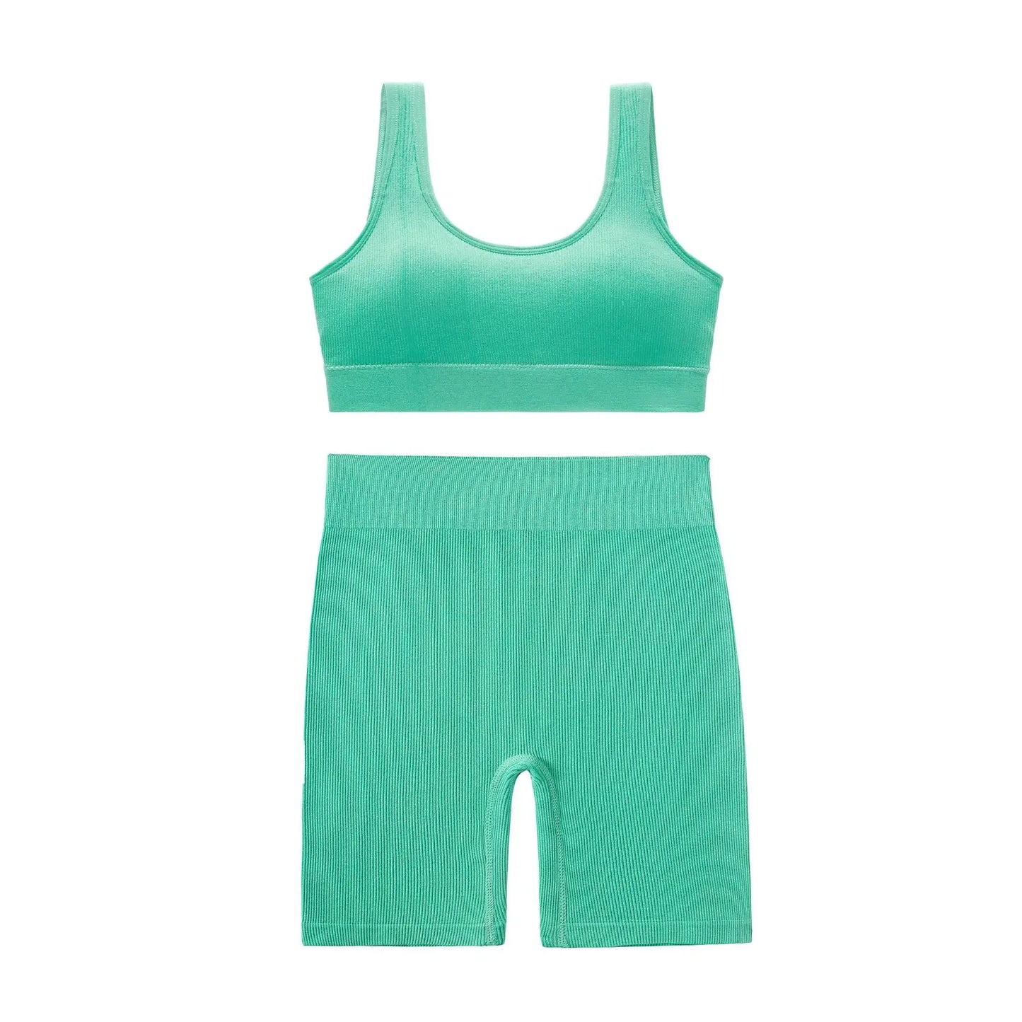 Large Size Women's Breathable Back Belly Pants Sports Fitness Yoga Set Workout Clothes for Women Yoga Set