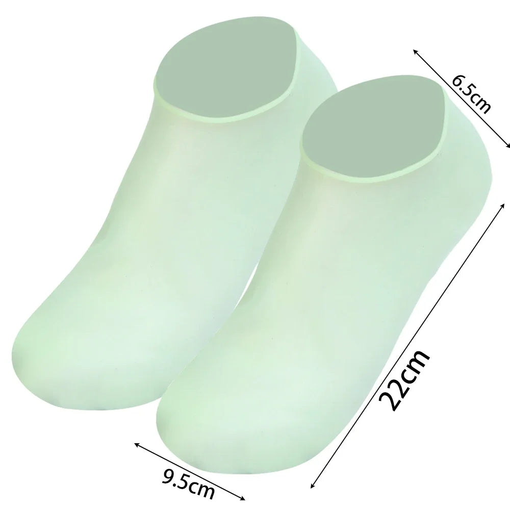 3colors Silicone Moisturizing Socks Exfoliating Gel Heel Socks Callus Cracked Dead Skin Remove Protector Pain Relief Foot Care