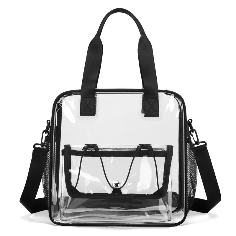 PVC Transparent Swimming Bag Beach Shoulder Crossbody Bag Large Summer Clear Waterproof Fitness Pool Yoga Handbag Sports Tote
