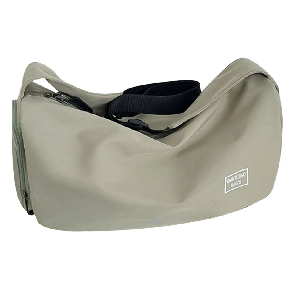 Solid Color Dry Wet Separation Bags Large Capacity Portable Gym Bags with Pockets Adjustable Shoulder Strap for Outdoor Football