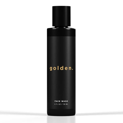 Golden Grooming Co. Men's Face Wash | Aloe Vera & Vitamin E | Natural Facial Cleanser for Sensitive & Oily Skin | Deep Cleansing & Hydrating Foam Wash, 4oz