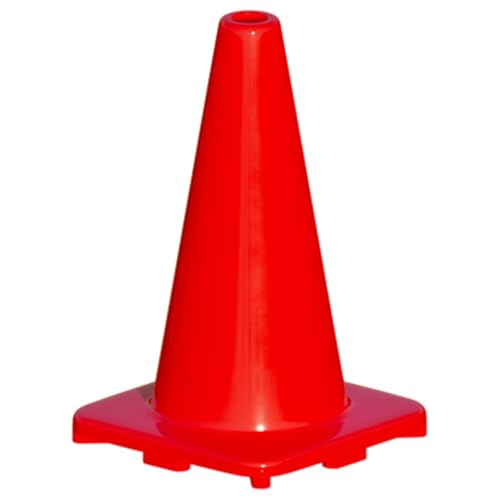 LVL10 Pro Training Cones - 12" Large Soccer Cones for Sports Training - for Basketball, Football, Basketball and Agility Drills - Soccer Field Markers That Won't Crack, Slide or Fly