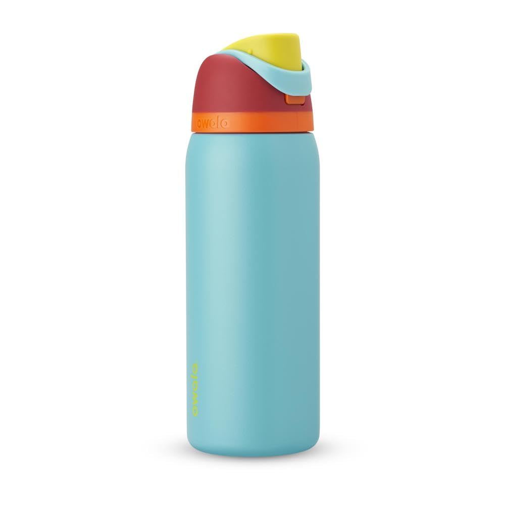 Owala FreeSip Insulated Stainless Steel Water Bottle with Straw, BPA-Free Sports Water Bottle, Great for Travel, 24 Oz, Camo Cool