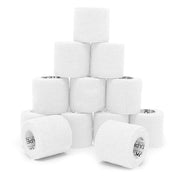 OK TAPE 12 Rolls Self Adhesive Bandage Wrap, Elastic Athletic Tape, Self Stick Bandage Tape, Vet Wrap, Medical Wrap for Wrist, Feet, 2" x 5 Yards - White