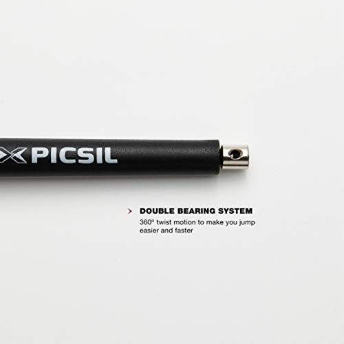 PICSIL - Professional Crosstraining Jump Rope | Double Bearings for Greater Speed | Adjustable and Ergonomic | Ideal for Fitness, Boxing, MMA | Unisex Jump Rope | ABS Material