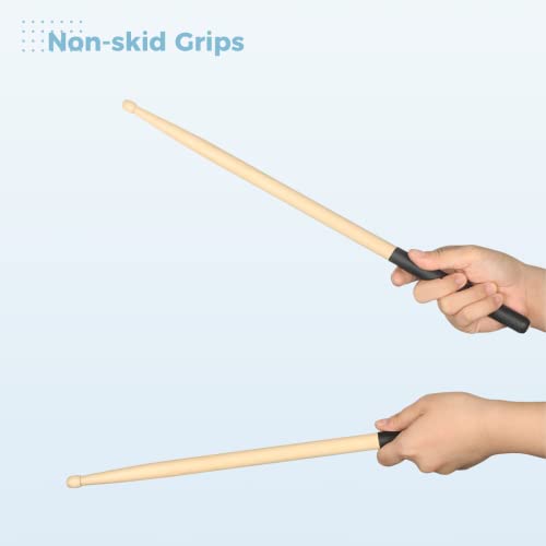 joyibay Cardio Drumming Equipment Set, Fitness Balance Ball with Pump & 3.2oz Cardio Drumming Sticks, Aerobic Exercise Ball for Workouts, Stability, Pilates, Yoga, Pregnancy Gymnastics