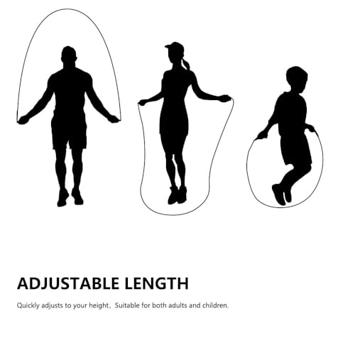 Jump Rope, Adjustable Jump Ropes for Fitness for Women Men and Kids Tangle-Free Rapid Speed Jumping Rope Cable with Ball Bearings Exercise&Slim Body at Home School Gym