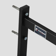 Titan Fitness Adjustable Depth 52" Wall Mounted Pull Up Bar, 14" or 22" From Wall, Rated 400 LB, Home or Garage Gym Chin Up Workout Training Station, Upper Body Workout