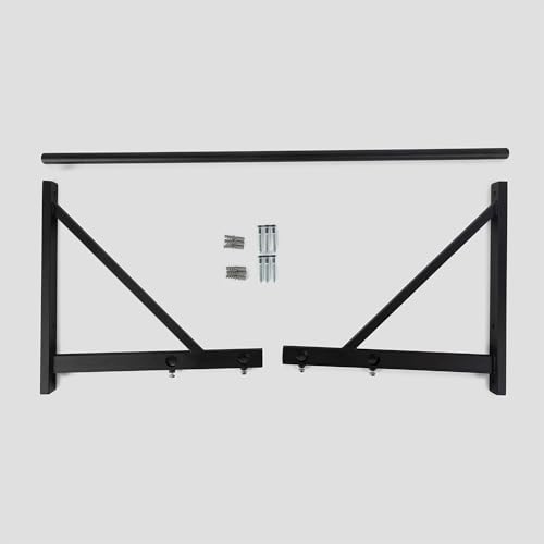 Titan Fitness Adjustable Depth 52" Wall Mounted Pull Up Bar, 14" or 22" From Wall, Rated 400 LB, Home or Garage Gym Chin Up Workout Training Station, Upper Body Workout