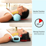 USUIE Red Light Therapy Neck Traction Pillow, Neck Stretcher for Neck Pain Relief, Cervical Traction Device for Tension Headache and Neck Hump Corrector