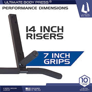 Joist Mount Pull Up Bar with Extra Hardware and Mounting Template for Easy Install to Beam or Rafter by Ultimate Body Press