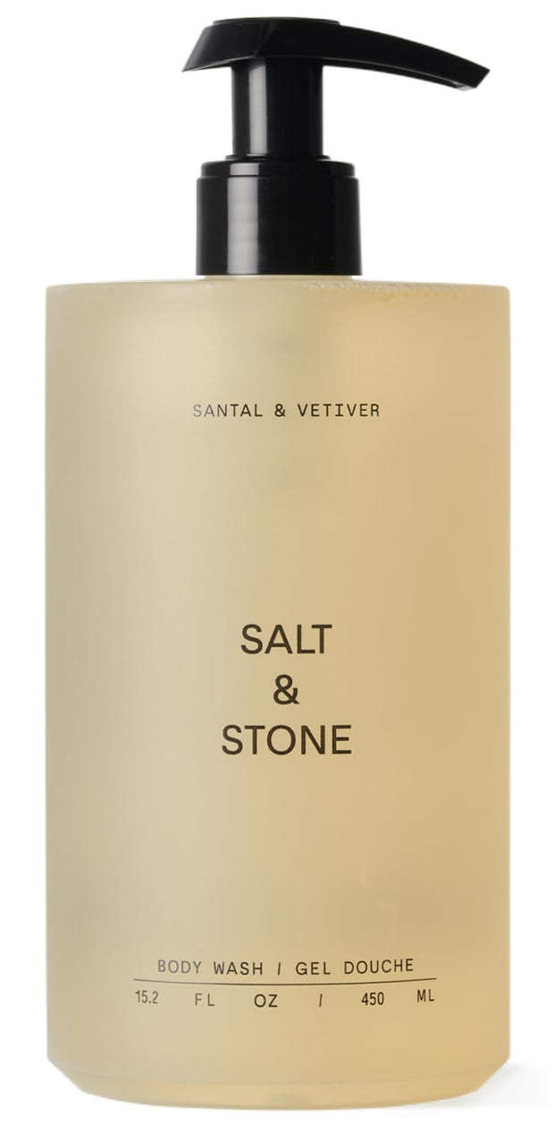 Salt & Stone Body Wash with Antioxidants for Deep Moisture | For Women & Men, Sulfate, Paraben, & Dye Free, Leaving Skin Soft and Hydrated - 15.2 fl oz