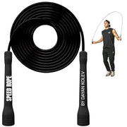 Speed Jump Rope by Dayan Kolev, 5mm PVC Skipping Rope, Great for Beginners and Advanced Athlets, Designed for Fitness, Cardio, Boxing & CrossFit, Adjustable length with Unbreakable Handles