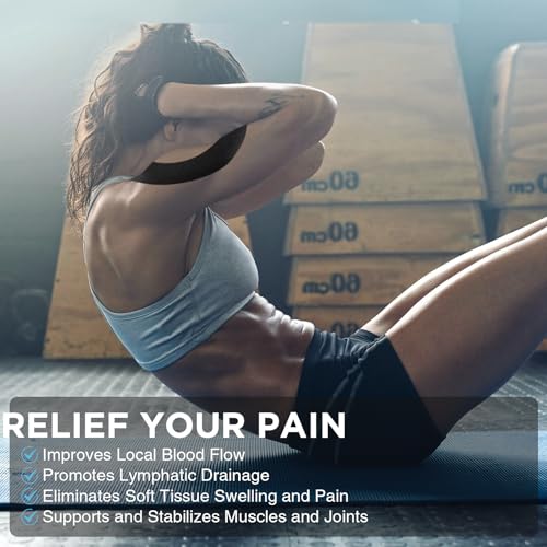 OK TAPE Kinesiology Tape Pre Cut Strips Bulk (150 PCS),Elastic Cotton Latex Free Hypoallergenic Athletic Tape Roll for Muscle Joint Knee,Waterproof k Tape 2in×10in/PCS