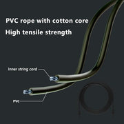 Workout Jump Rope,5mm PVC Jump Rope,Adjustable Length with Shatterproof Handles, Ideal for Beginners & Advanced Athletes, Fitness, Cardio & Boxing