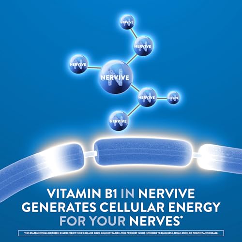 Nervive Nerve Health Glucose Support Tablets, Alpha Lipoic Acid, Chromium Picolinate, Vitamin B12, B6, B1, 30 Tablets