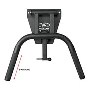 Valor Fitness Wall Mounted Dip Station Bars - Space Saver - Foldable Home Gym Workout Equipment - 350 lb. Capacity