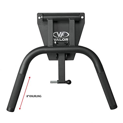 Valor Fitness Wall Mounted Dip Station Bars - Space Saver - Foldable Home Gym Workout Equipment - 350 lb. Capacity