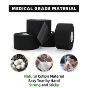 OK TAPE Athletic Sports Tape（32-Rolls - 45ft Per Roll Very Strong Tape for Athlete & Sport Trainers & First Aid Injury Wrap, Perfect for Fingers Ankles Wrist on Bat, Hockey Stick - White