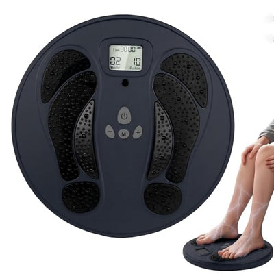 1-STEP EMS Foot Massager for Neuropathy Electronic Foot Stimulator TENS Feet Circulation Stimulator with 10 Modes 50 Intensities Electronic Muscle Stimulator