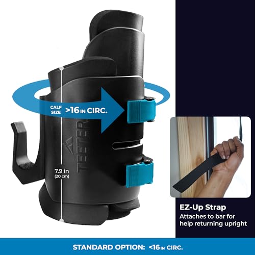 TEETER EZ-Up Inversion & Chin-Up System - Doorway Pull-up Workout Bar and Gravity Boots for Fitness, Stretching, and Back Pain Relief