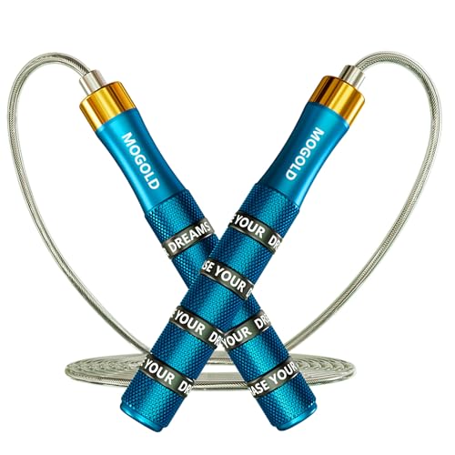 Pro Adjustable Speed Jump Rope - 10ft 4mm PVC Steel Wire with Dual Ball Bearings & 360° Spin - Metal/Rubber Ergonomic Grips for CrossFit, HIIT, Weight Loss, Home Gym Workouts for Men & Women