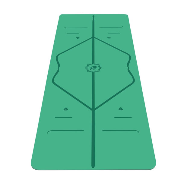 Liforme Original Yoga Mat – Free Yoga Bag Included - Patented Alignment System, Warrior-like Grip, Non-slip, Eco-friendly, sweat-resistant, long, wide, 4.2mm thick mat for comfort