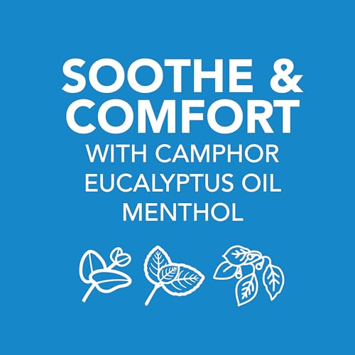 Vicks VapoRub, Original, Cough Suppressant, Topical Chest Rub & Analgesic Ointment, Medicated Vicks Vapors, Relief from Cough Due to Cold, Aches & Pains, 6oz (2 Count)