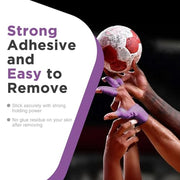 OK TAPE 4 Rolls Athletic Tape, Sports Tape for Injuries, Rigid, Easy Tear Medical Tape, Wrist Tape, No Sticky Residue | Secure Ankle, Finger, Knee- 1.5inch x 15yards (Purple)