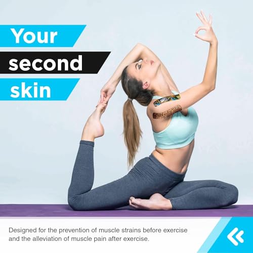 OK TAPE Hypoallergenic Digtal Printed Kinesiology Tape, Elastic Sports Athletic Tape, 2 Rolls, 2in×16.4ft Uncut Roll-DIY