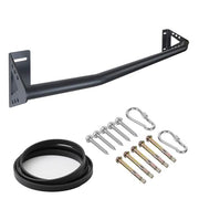 Wall Mounted Heavy Duty Pull Up Bar Doorway With Assist Band, Strength Training Pullups Bar for Doorframe, Thick Metal Sturdy Wall Hanging Bar, Wood Beam or Joist Mount Chin Up Bars 500 lbs