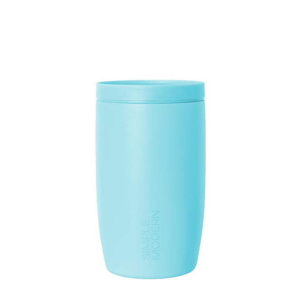 Simple Modern Travel Coffee Mug Tumbler with 360° Lid | Ceramic-Lined Insulated Stainless Steel Cold Brew Iced Coffee Cup Thermos | Gifts for Women Men Her Him | Voyager Signature | 16oz | Forest