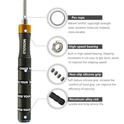 Pro Adjustable Speed Jump Rope - 10ft 4mm PVC Steel Wire with Dual Ball Bearings & 360° Spin - Metal/Rubber Ergonomic Grips for CrossFit, HIIT, Weight Loss, Home Gym Workouts for Men & Women