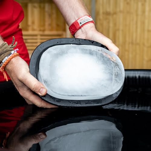 The Cold Pod Block Ice Mold for Ice Bath, 2-Pack Extra Large Ice Block Mold Reinforced with Stainless Steel for Cold Plunge, 7 Lbs Silicon Rubber Ice Cube Mold