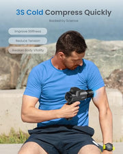 RENPHO Massage Gun Deep Tissue with Heat and Cold Head, Handheld Muscle Massager Therapy with Carry Case, Percussion Body Masajeador for Men Women Athletes Back Upgrade, Active Thermacool