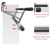 Pull Up Bar Doorway - No Screws Fitness Chin-Up Frame for Home Gym Exercise Multi-Angle Grip - 2025 Folding Upgrade (Fits Almost All Doors)
