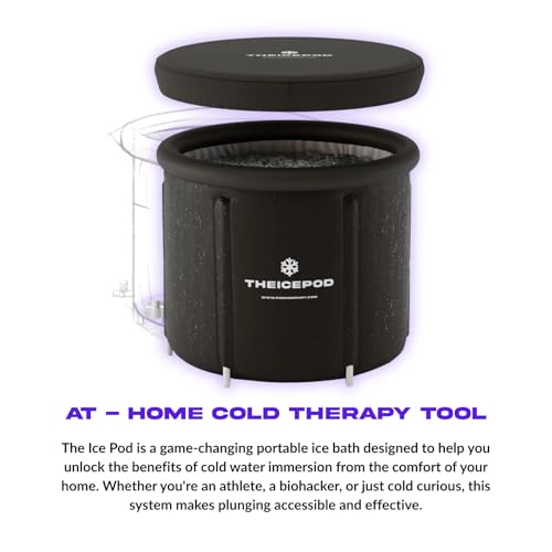 The Ice Pod – Portable Ice Bath for Recovery & Wellness – Collapsible Design with Thermal Lid – For Athletes & Everyday Cold Plungers - The Pod Company