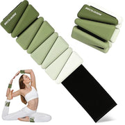 Wrist Weights for Women At Home Ankle Weights Set of 2 (1 lb /2 Lbs Each) Adjustable Weighted Wristbands Arm Leg Weights for Women Men Suitable for Walking Swimming Running Pilates Yoga Gym
