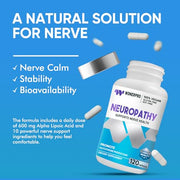 Nerve Savior for Neuropathy – 600 mg Alpha Lipoic Acid Supplement for Fingers, Hands, Toes & Feet – 120 Capsules