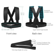 Moricher Weight Sled with Harness, Heavy Duty Fitness Strength Training Sled Workout Sled for Athletic Exercise and Speed, Suitable for 1" and 2" Weight Plates