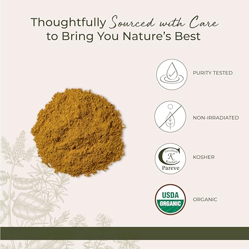 Starwest Botanicals Organic Curry Powder with Salt - Seasoning for Cooking, Spice Blend of Turmeric, Cumin, Coriander, Fenugreek, Cayenne, & Ginger, Certified Kosher, Non-GMO - Bulk 1 lb Bag
