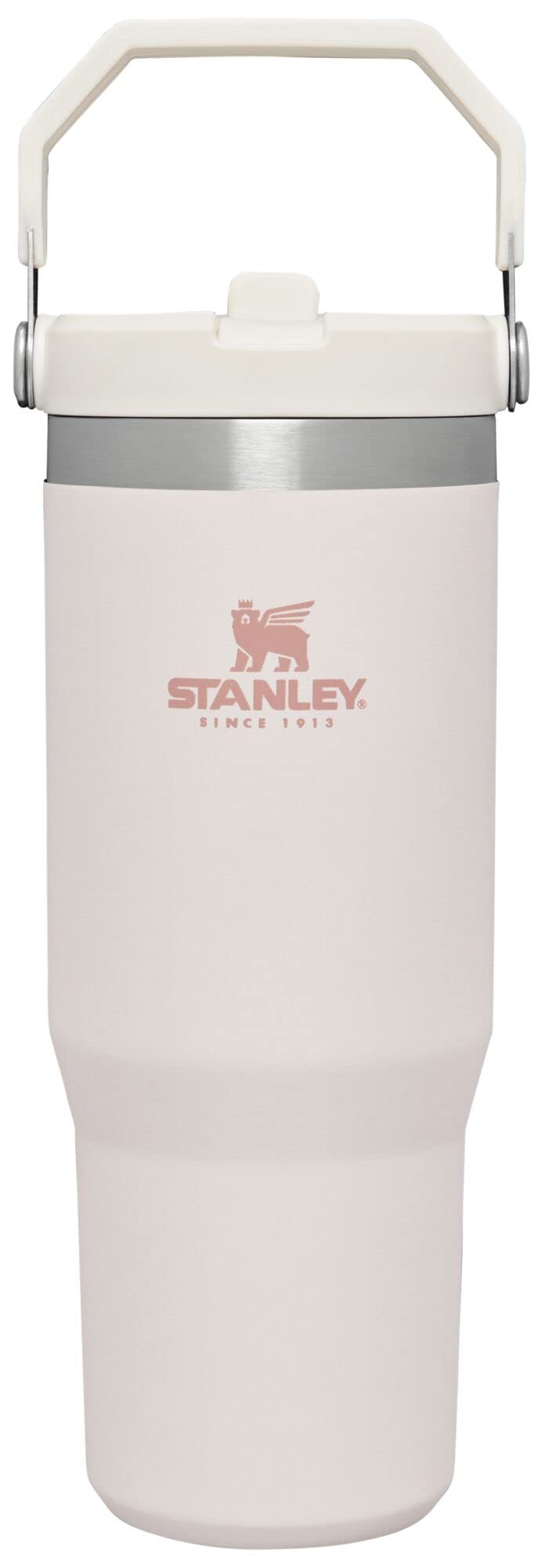 Stanley IceFlow 2.0 Flip Straw Tumbler with Handle 30 oz | Twist On Lid and Flip Up Straw | Leakproof Water Bottle | Insulated Stainless Steel | BPA-Free | Prickly Pear