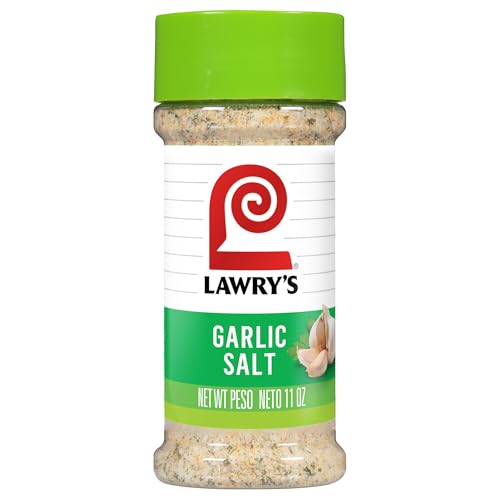 Lawry’s Garlic Salt, Coarse Ground with Parsley, No MSG Added, Kosher Certified, Flavorful Salt for Chicken, Pork & Steak, 11 oz